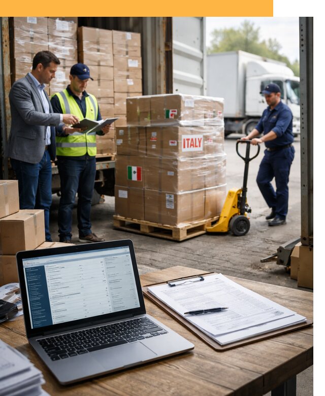 Доставка грузов из Италии: морские и авиаперевозки от 18693