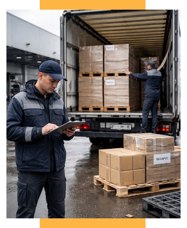 Доставка грузов из Беларуси от 15578 р. логистика СетСервис-Фрз